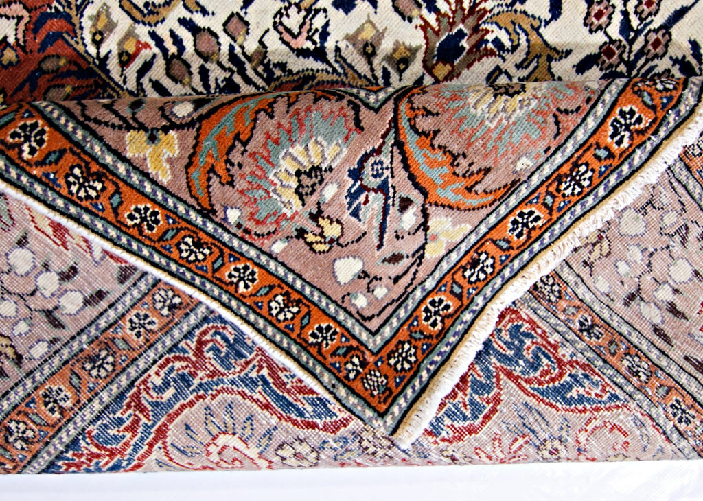 Handmade Vintage Turkish Kayseri Rug | 297 x 194 cm | 9'9" x 6'5" - Najaf Rugs & Textile