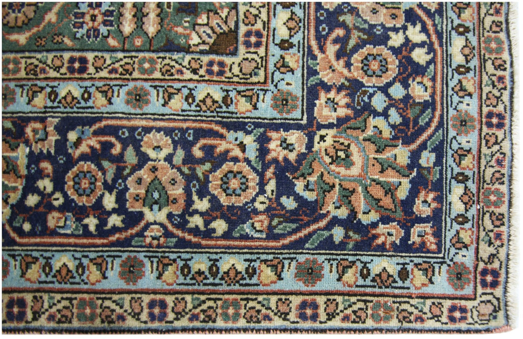 Handmade Vintage Turkish Kayseri Rug | 315 x 207 cm | 10'4" x 6'9" - Najaf Rugs & Textile