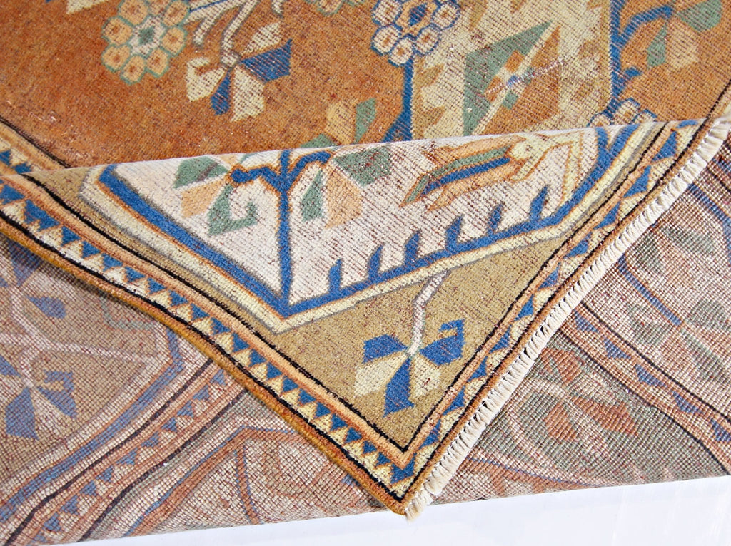 Handmade Vintage Turkish Milas Rug | 283 x 201 cm | 9'3" x 6'7" - Najaf Rugs & Textile