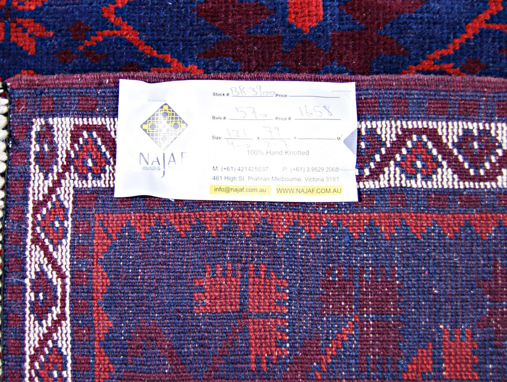 Handmade Vintage Turkish Rug | 121 x 79 cm | 4' x 2'7" - Najaf Rugs & Textile