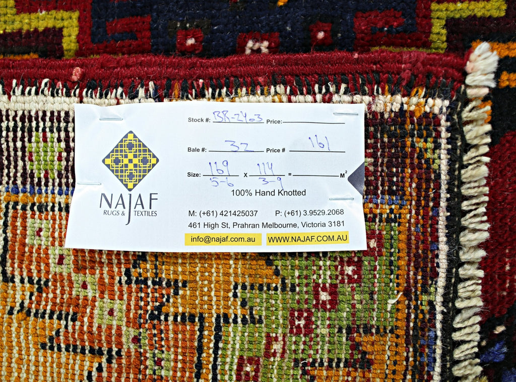 Handmade Vintage Turkish Rug | 169 x 114 cm | 5'6" x 4'9" - Najaf Rugs & Textile