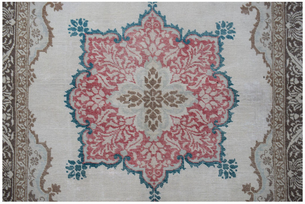 Handmade Vintage Turkish Rug | 200 x 133 cm | 6'7" x 4'5" - Najaf Rugs & Textile
