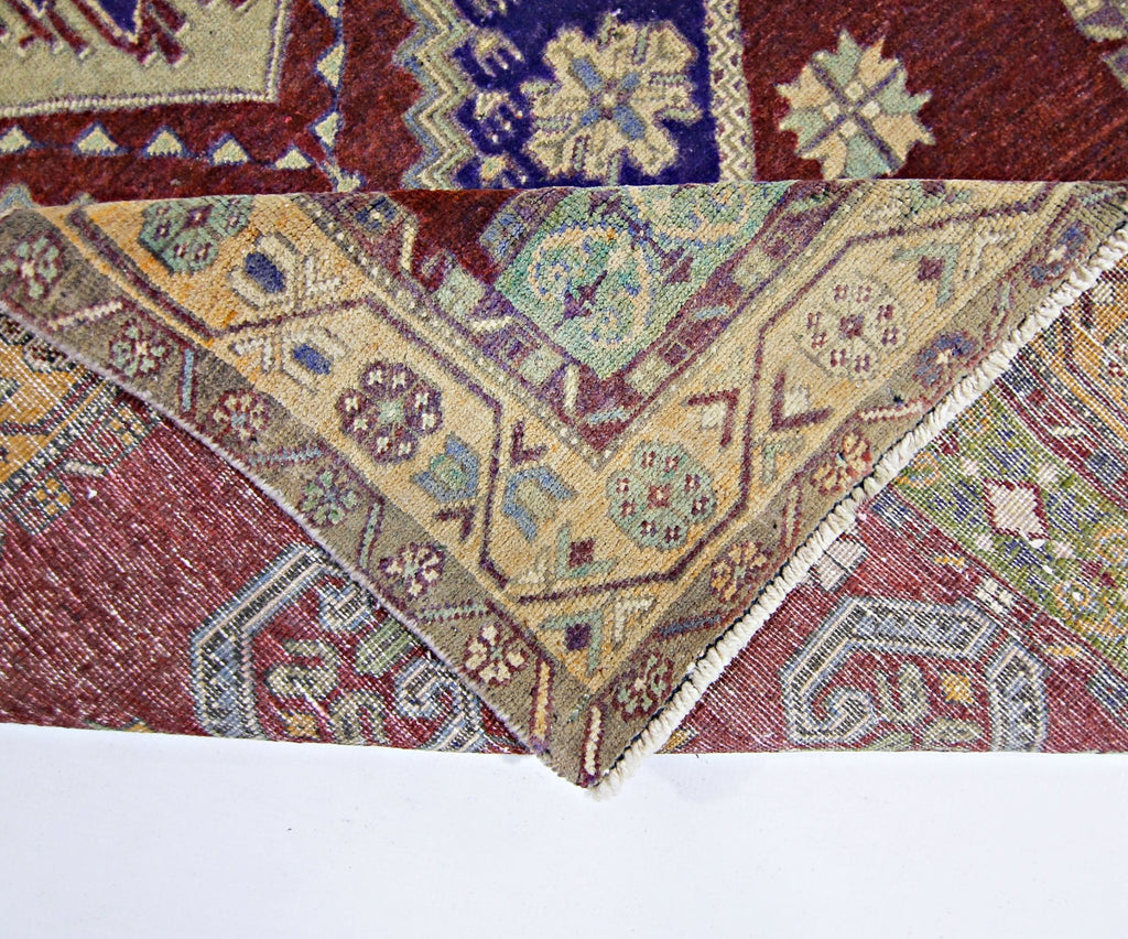 Handmade Vintage Turkish Rug | 202 x 107 cm | 6'8" x 3'6" - Najaf Rugs & Textile