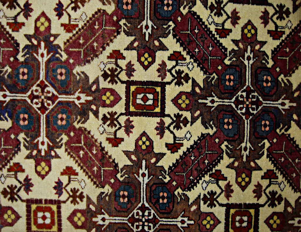 Handmade Vintage Turkish Rug | 225 x 158 cm | 7'5" x 5'2" - Najaf Rugs & Textile