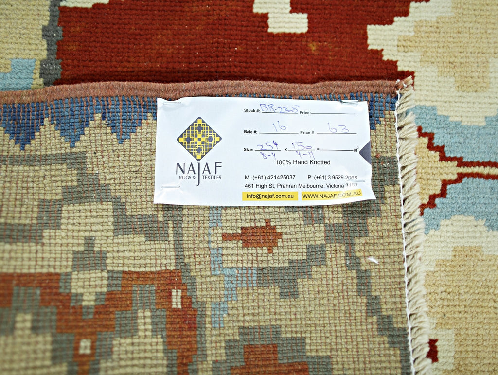 Handmade Vintage Turkish Rug | 254 x 150 cm | 8'4" x 4'11" - Najaf Rugs & Textile
