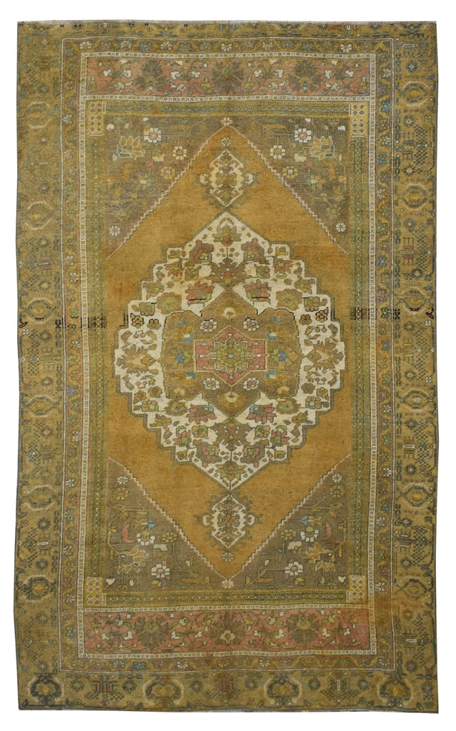 Handmade Vintage Turkish Rug | 260 x 153 cm | 8'5" x 5' - Najaf Rugs & Textile