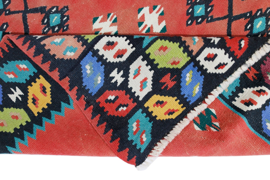 Handmade Vintage Turkish Sharkoy Kilim | 276 x 199 cm | 9'1" x 6'6" - Najaf Rugs & Textile