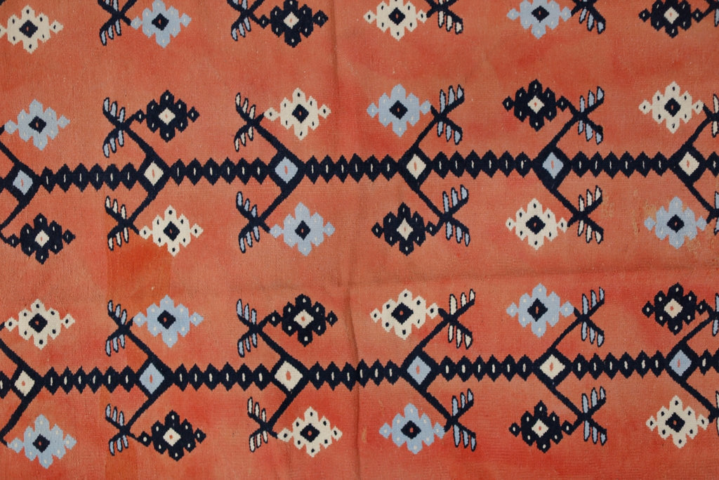 Handmade Vintage Turkish Sharkoy Kilim | 295 x 198 cm | 9'8" x 6'6" - Najaf Rugs & Textile