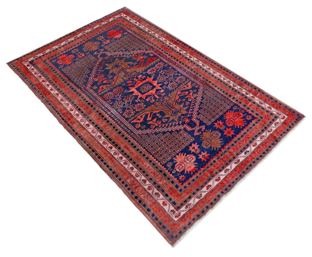 Handmade Vintage Turkish Yagcibedir Rug | 189 x 124 cm | 6'3" x 4'1" - Najaf Rugs & Textile