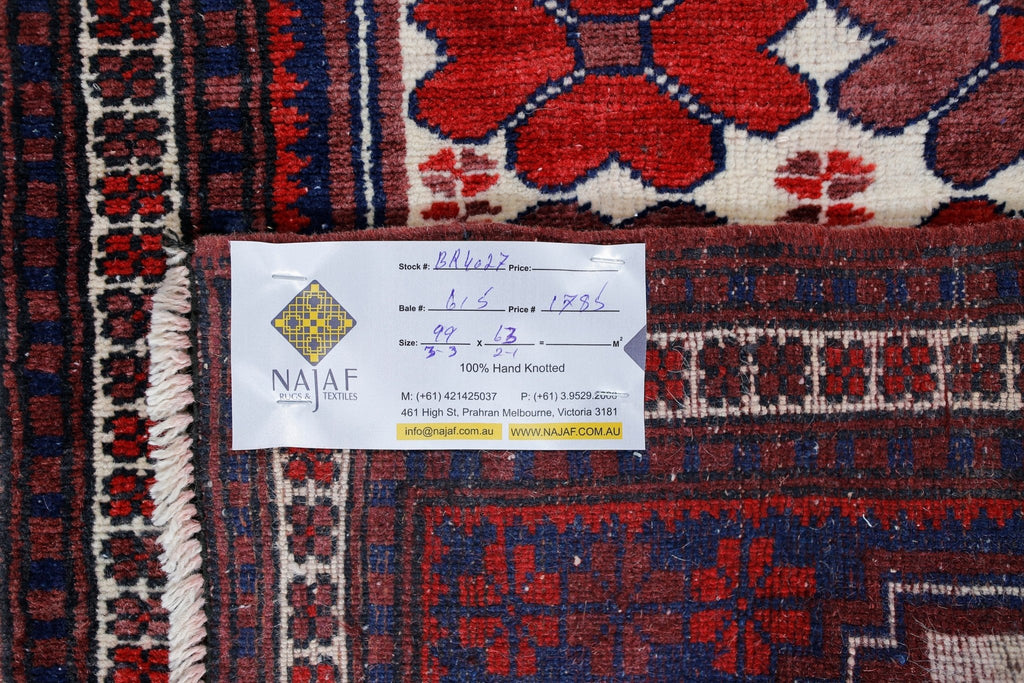 Handmade Vintage Turkish Yagcibedir Rug | 99 x 63 cm | 3'3" x 2'1" - Najaf Rugs & Textile