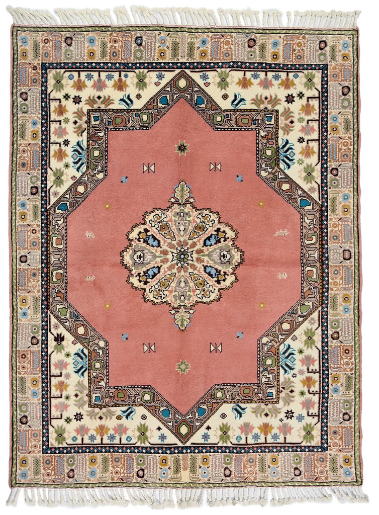 Handmade Vintage Turkish Yoruk Rug | 191 x 151 cm | 6'3" x 4'11" - Najaf Rugs & Textile