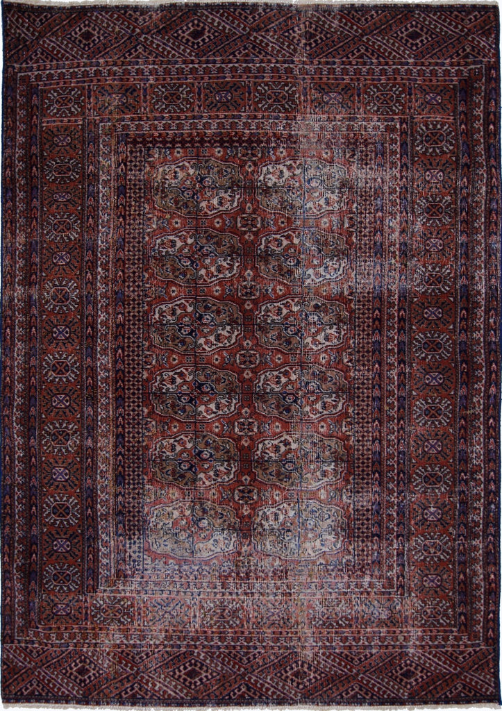 Handmade Vintage Turkmen Tekke Rug | 172 x 121 cm | 5'8" x 4' - Najaf Rugs & Textile