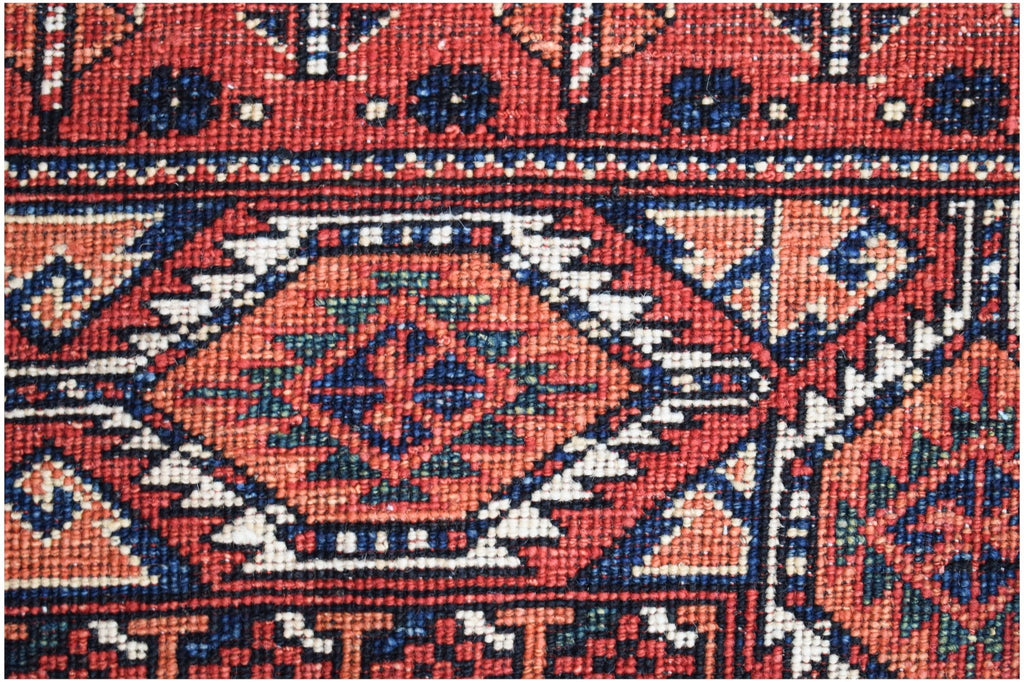 Handwoven Afghan Chobi Rug | 199 x 157 cm | 6'6" x 5'2" - Najaf Rugs & Textile