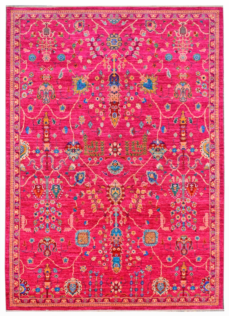 Handwoven Afghan Chobi Rug | 286 x 202 cm | 9'3" x 6'6" - Najaf Rugs & Textile