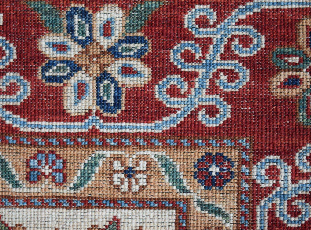 Handwoven Afghan Chobi Rug | 299 x 205 cm | 9'10" x 6'9" - Najaf Rugs & Textile