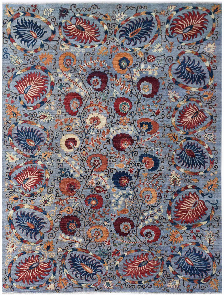 Handwoven Afghan Chobi Rug | 300 x 248 cm | 9'10" x 7'11" - Najaf Rugs & Textile