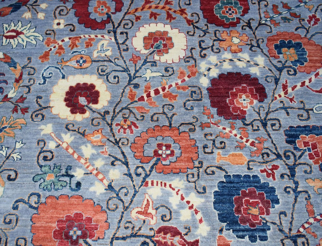 Handwoven Afghan Chobi Rug | 363 x 270 cm | 11'11" x 8'11" - Najaf Rugs & Textile