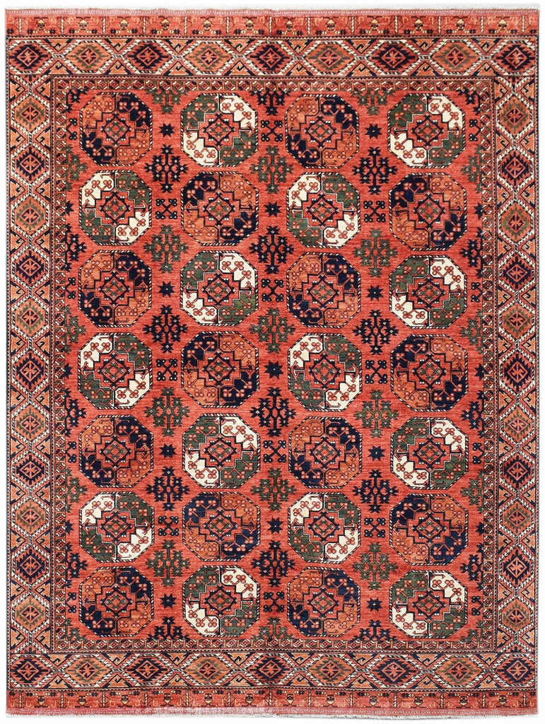 Handwoven Afghan Chobi Rug | 391 x 307 cm | 12'10" x 10'1" - Najaf Rugs & Textile
