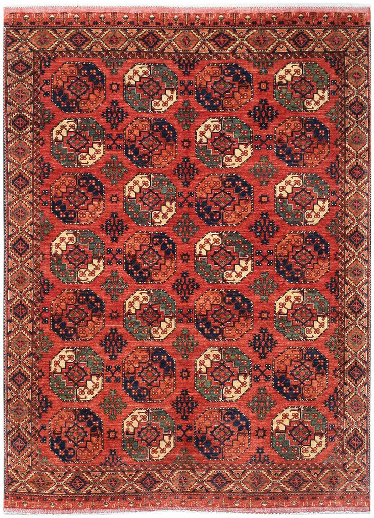 Handwoven Afghan Chobi Rug | 395 x 302 cm | 13' x 9'11" - Najaf Rugs & Textile