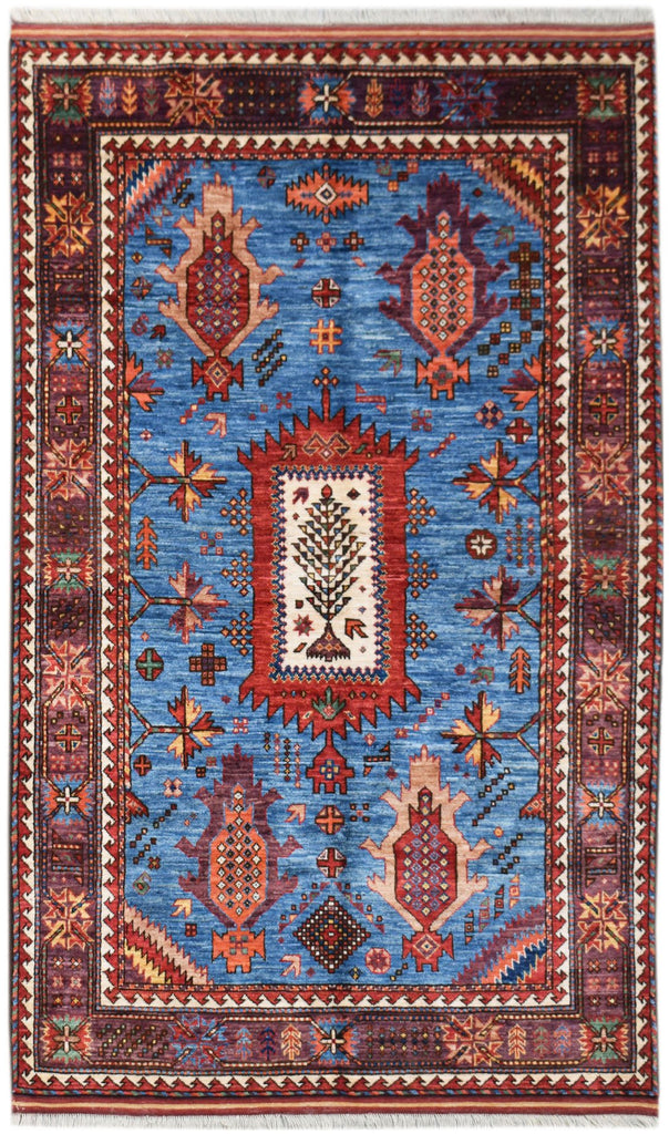 Handwoven Afghan Herati Chobi Rug | 205 x 129 cm | 6'9" x 4'3" - Najaf Rugs & Textile