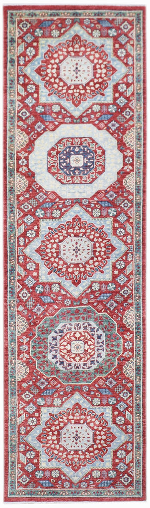 Handwoven Mamluk Chobi Hallway Runner | 292 x 80 cm | 9'7" 2'8" - Najaf Rugs & Textile