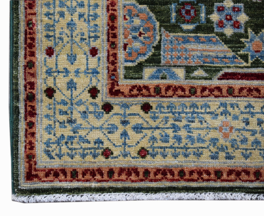 Handwoven Mamluk Chobi Hallway Runner | 318 x 82 cm | 10'6" x 2'9" - Najaf Rugs & Textile