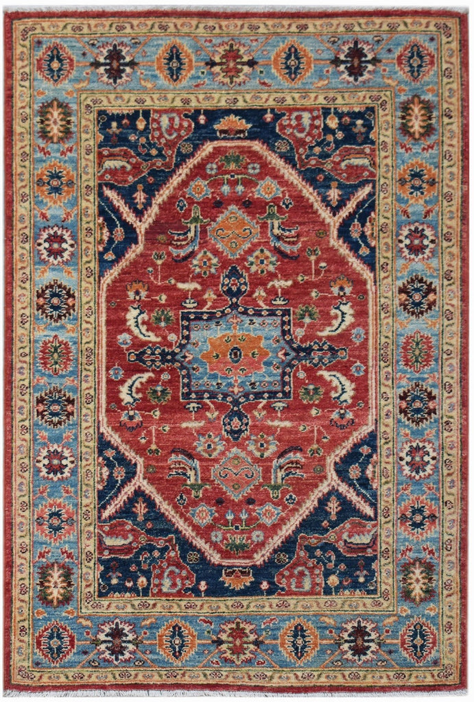 Handwoven Traditional Afghan Chobi Rug | 151 x 103 cm | 5' x 3'5" - Najaf Rugs & Textile