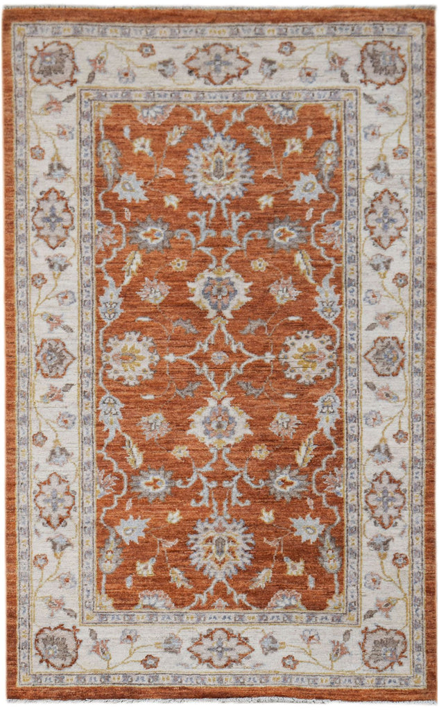 Handwoven Traditional Afghan Chobi Rug | 154 x 93 cm | 5'1" x 3'1" - Najaf Rugs & Textile