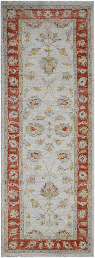 Handwoven Traditional Afghan Hallway Runner | 178 x 64 cm | 5'10" x 2'2" - Najaf Rugs & Textile