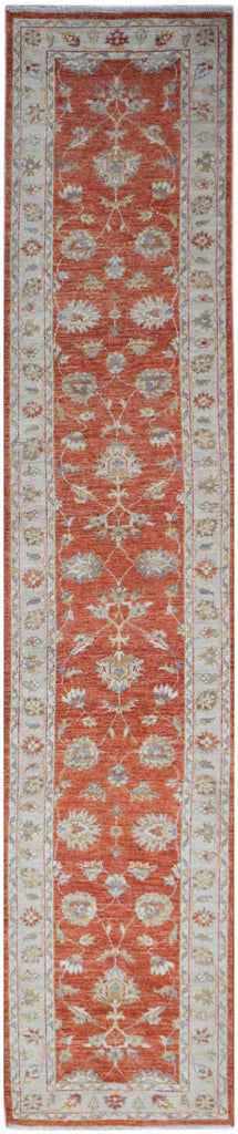 Handwoven Traditional Afghan Hallway Runner | 321 x 65 cm | 10'7" x 2'2" - Najaf Rugs & Textile