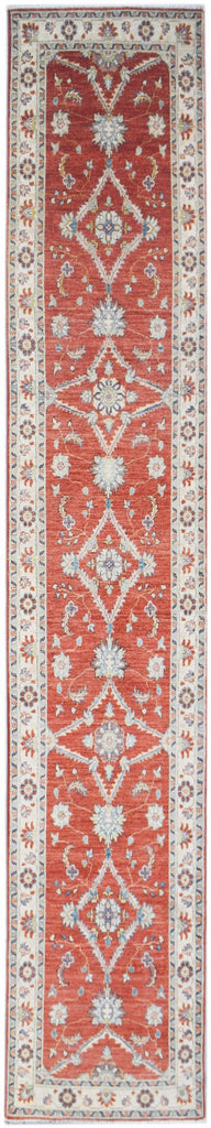 Handwoven Traditional Afghan Hallway Runner | 489 x 85 cm | 16'1" x 2'10" - Najaf Rugs & Textile