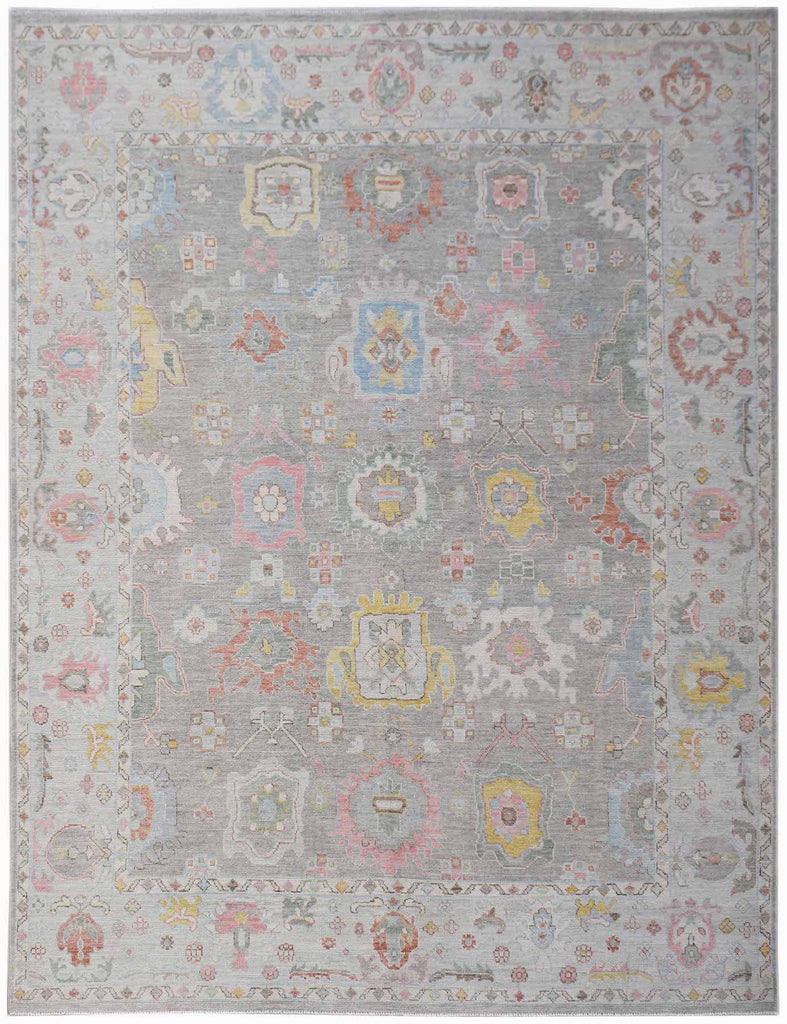 Handwoven Transitional Afghan Chobi Rug | 296 x 235 cm | 9'9" x 7'9" - Najaf Rugs & Textile