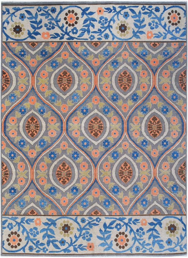 Handwoven Transitional Afghan Chobi Rug | 335 x 250 cm | 11' x 8'3" - Najaf Rugs & Textile