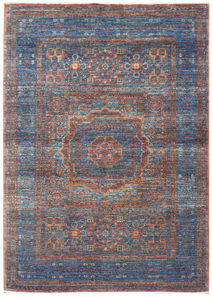 Handwoven Transitional Mamluk Chobi Rug | 173 x 134 cm | 5'8" x 4'5" - Najaf Rugs & Textile
