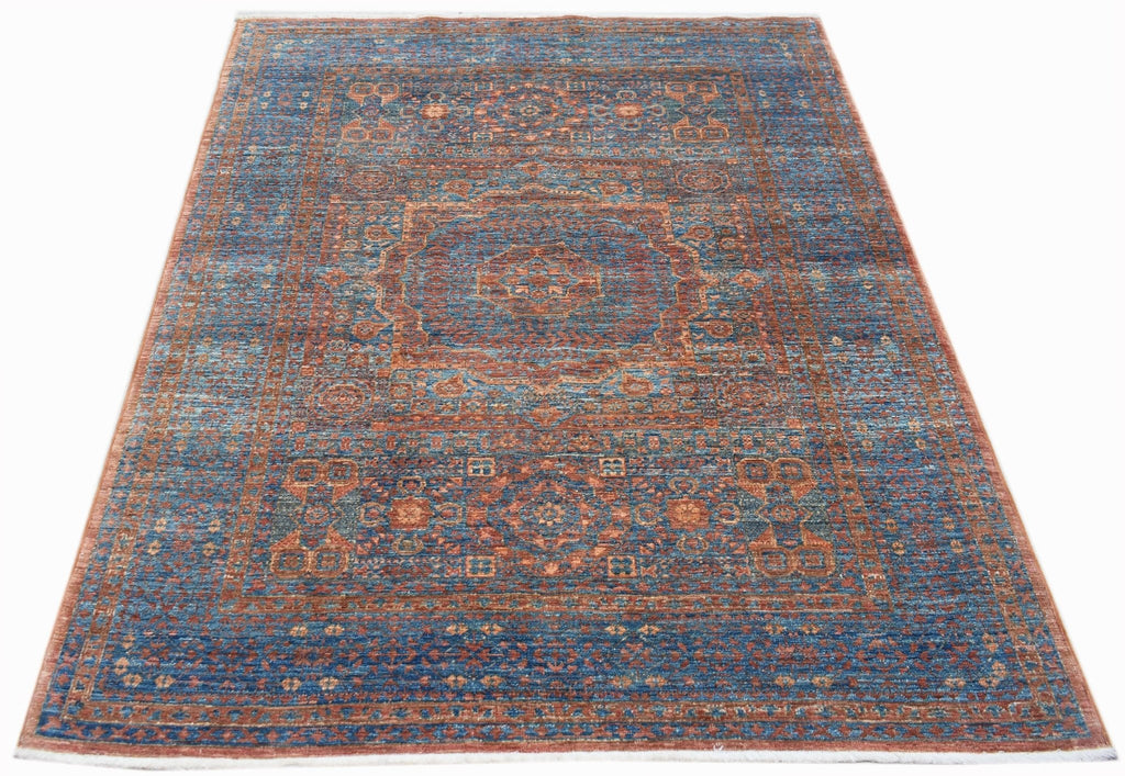 Handwoven Transitional Mamluk Chobi Rug | 173 x 134 cm | 5'8" x 4'5" - Najaf Rugs & Textile