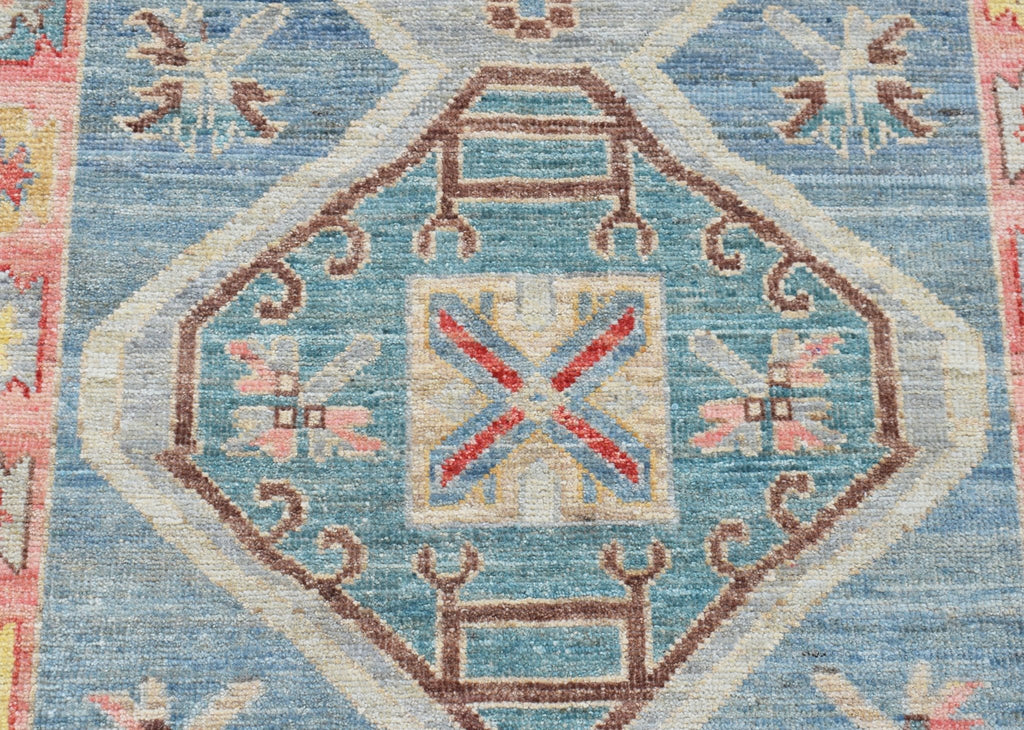 Handwoven Transitional Oushak Hallway Runner | 251 x 89 cm | 8'3" x 2'11" - Najaf Rugs & Textile