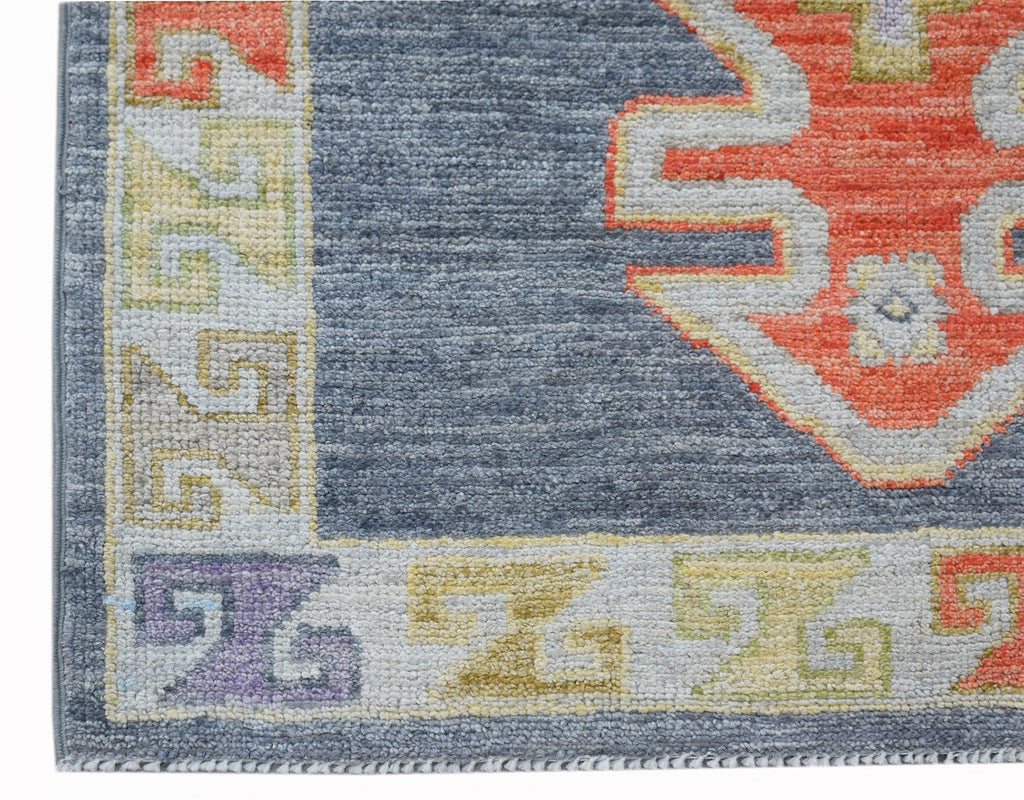 Handwoven Transitional Oushak Hallway Runner | 326 x 90 cm | 10'8" x 3' - Najaf Rugs & Textile