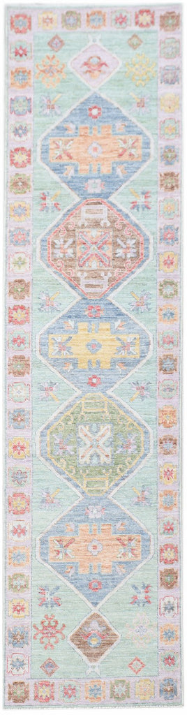 Handwoven Transitional Oushak Hallway Runner | 361 x 88 cm | 11'10" x 2'11" - Najaf Rugs & Textile