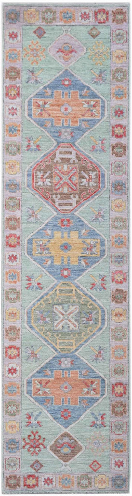 Handwoven Transitional Oushak Hallway Runner | 366 x 91 cm | 12' x 3' - Najaf Rugs & Textile