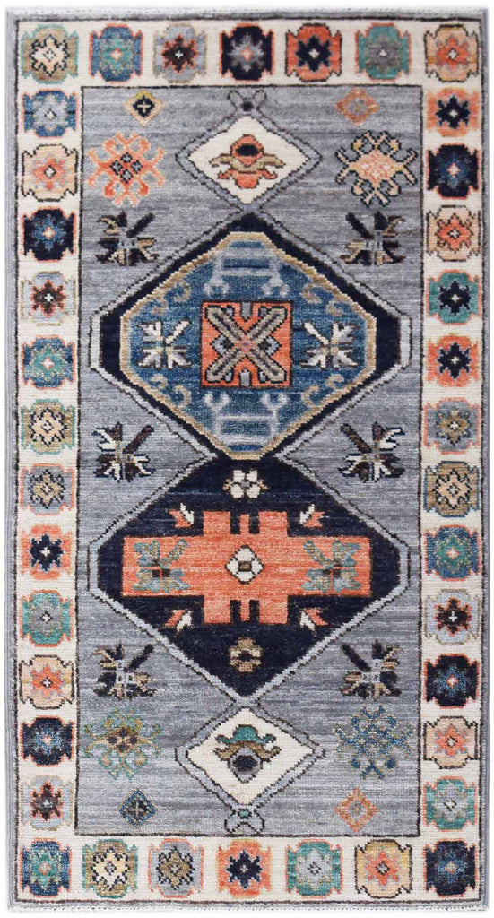 Handwoven Transitional Oushak Rug | 149 x 76 cm | 4'11" x 2'5" - Najaf Rugs & Textile