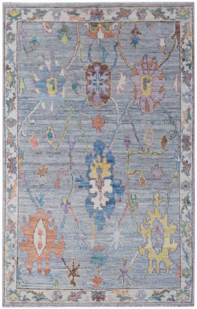 Handwoven Transitional Oushak Rug | 152 x 97 cm | 5' x 3'2 - Najaf Rugs & Textile