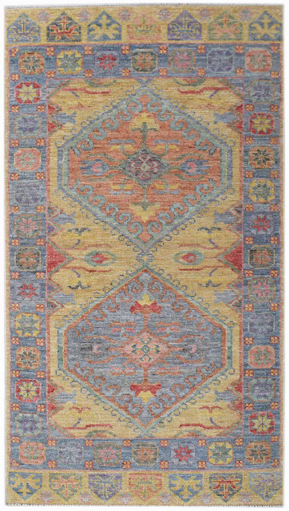 Handwoven Transitional Oushak Rug | 181 x 94 cm | 5'11" x 3'1" - Najaf Rugs & Textile
