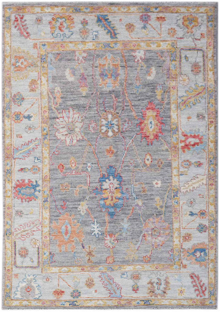 Handwoven Transitional Oushak Rug | 192 x 125 cm | 6'4" x 4'1" - Najaf Rugs & Textile