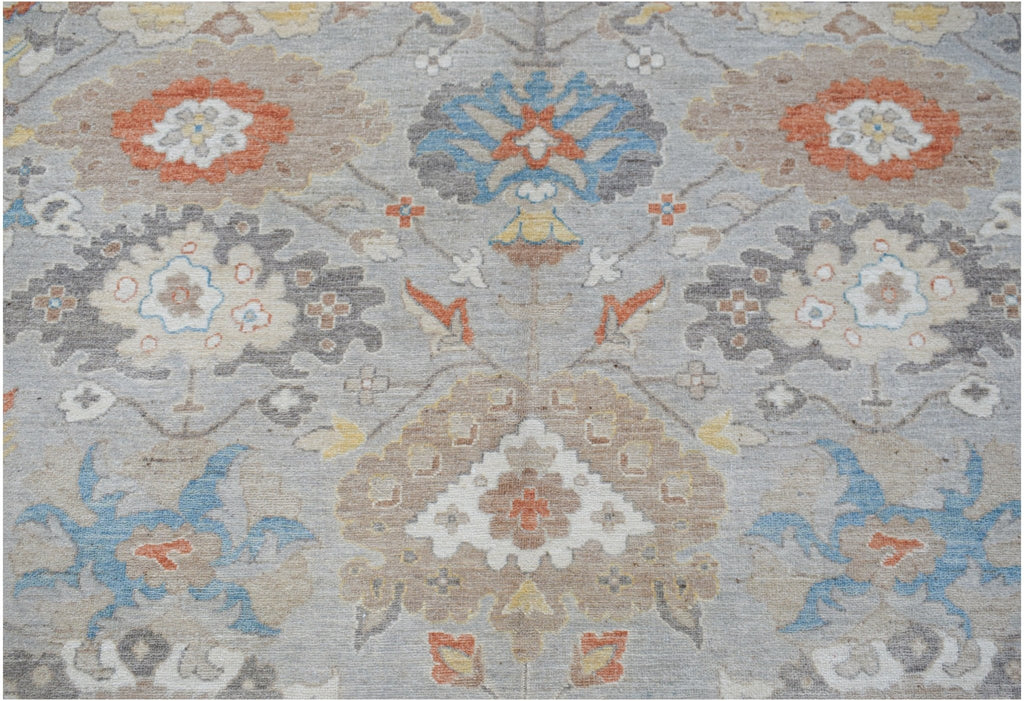 Handwoven Transitional Oushak Rug | 292 x 248 cm | 9'7" x 8'2" - Najaf Rugs & Textile