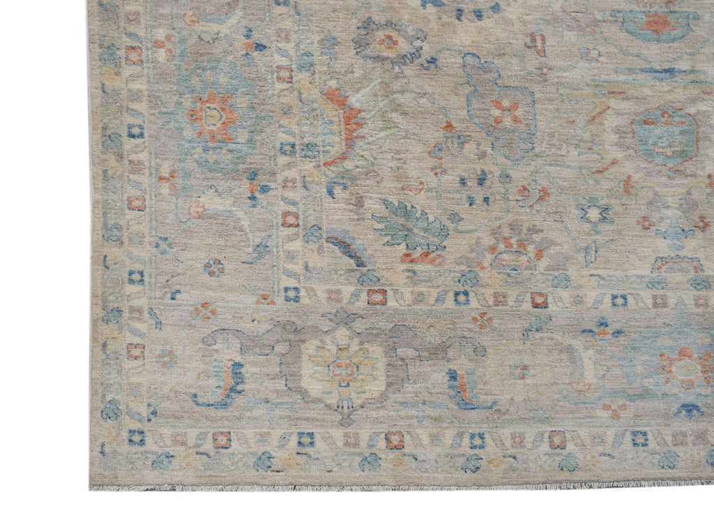 Handwoven Transitional Oushak Rug | 301 x 242 cm | 9'11" x 8' - Najaf Rugs & Textile