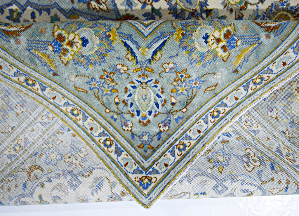 Handwoven Vintage Persian Kashan Rug | 310 x 209 cm | 10'2" x 6'10" - Najaf Rugs & Textile