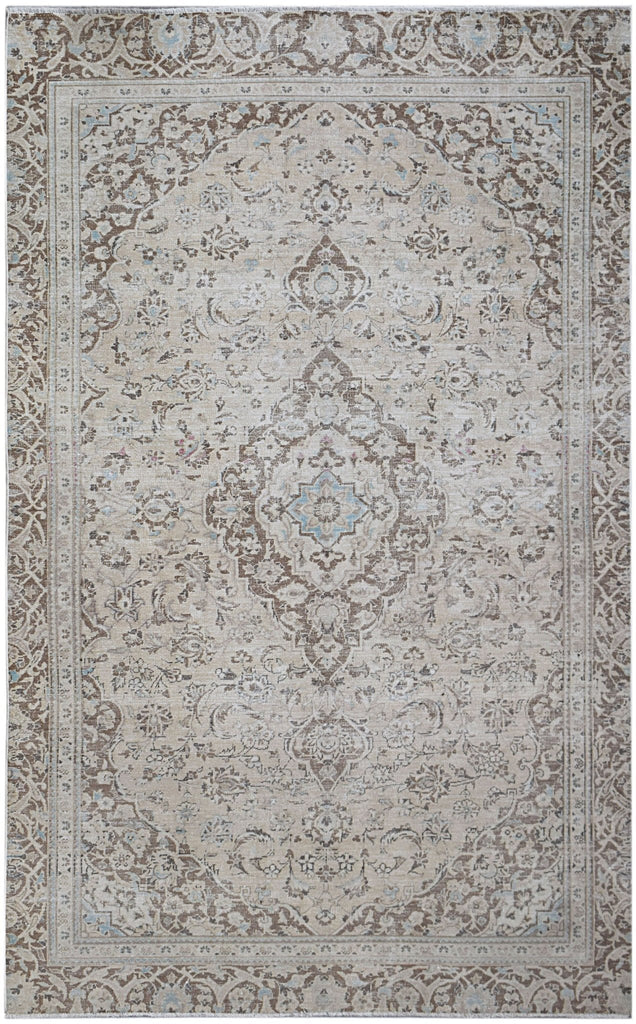 Handwoven Vintage Persian Kerman Rug | 261 x 155 cm | 8'7" x 5'1" - Najaf Rugs & Textile