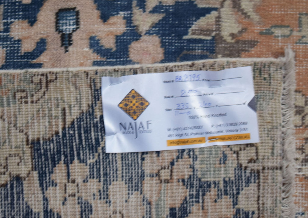Handwoven Vintage Persian Kerman Rug | 335 x 240 cm | 11'5" x 7'11" - Najaf Rugs & Textile