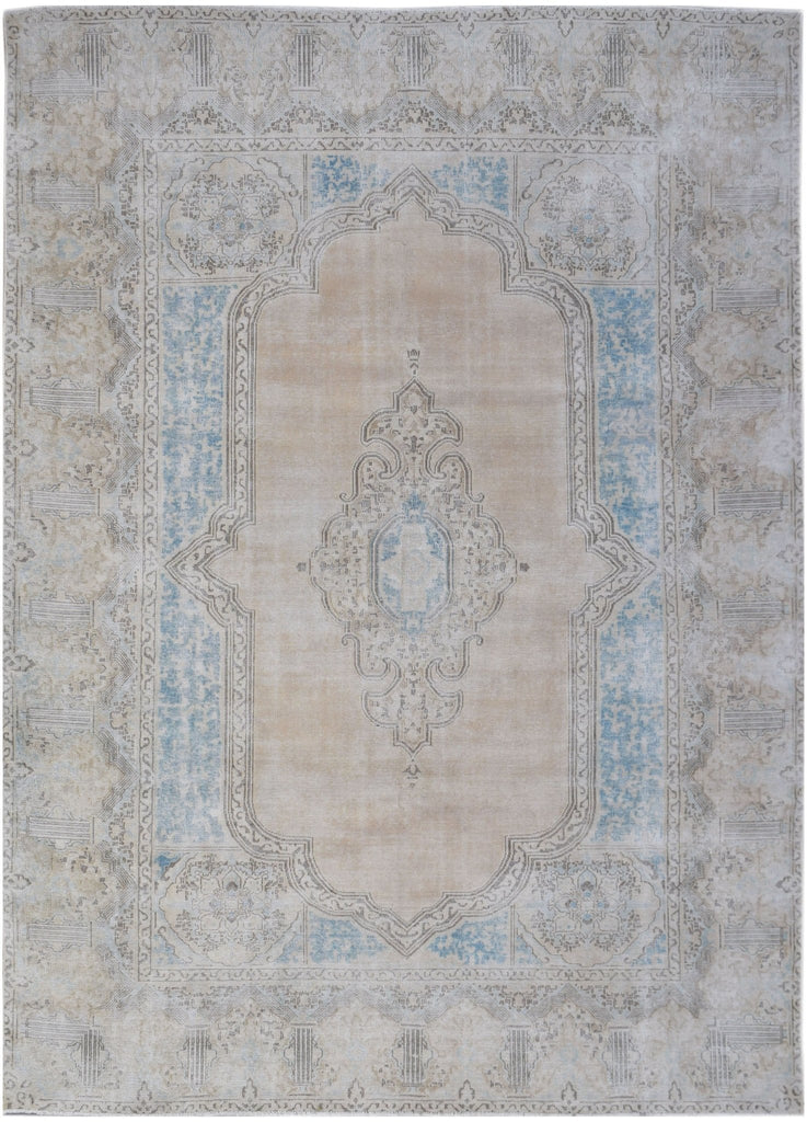 Handwoven Vintage Persian Kerman Rug | 377 x 285 cm | 12'9" x 9'4" - Najaf Rugs & Textile