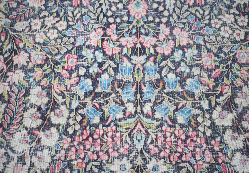 Handwoven Vintage Persian Kerman Rug | 379 x 292 cm | 12'6" x 9'7" - Najaf Rugs & Textile